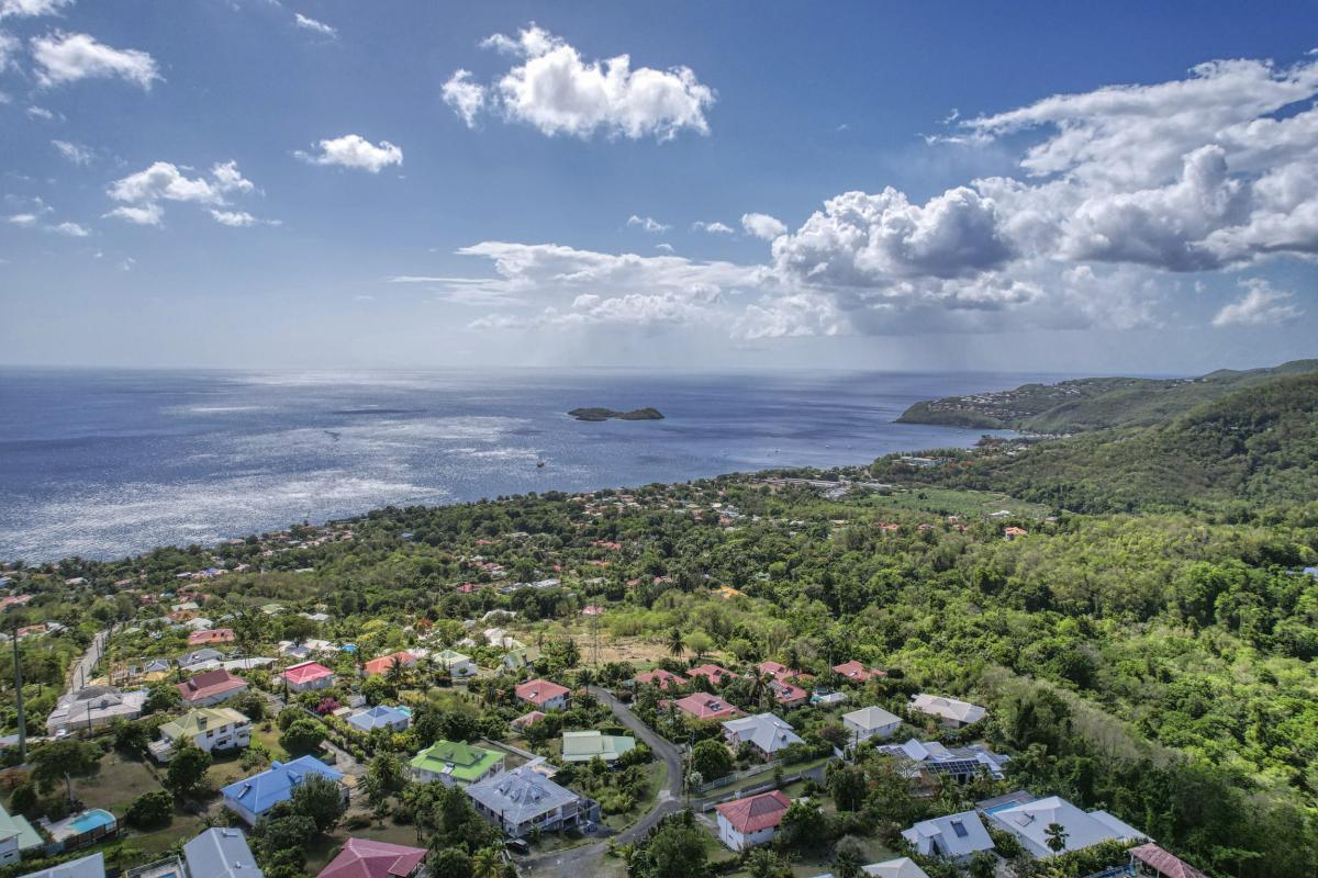 Location Villa 2 chambres Bouillante Guadeloupe-vue du ciel
