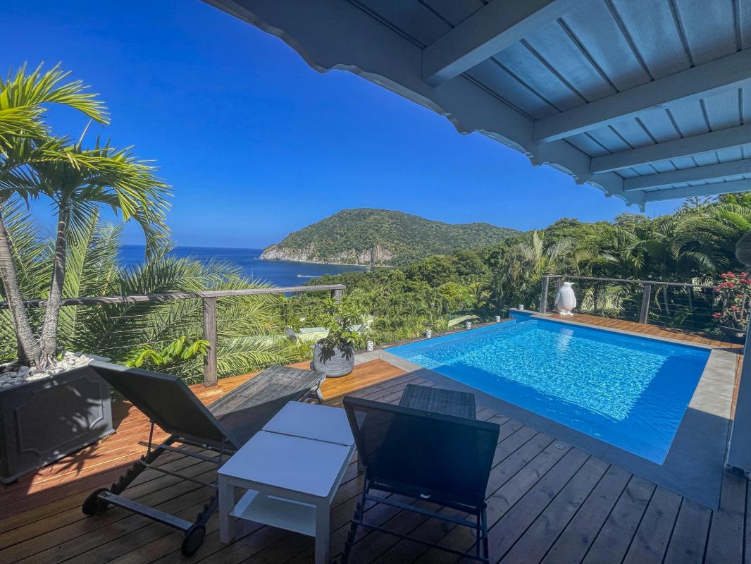 Location villa avec piscine Deshaies Guadeloupe_ Piscine
