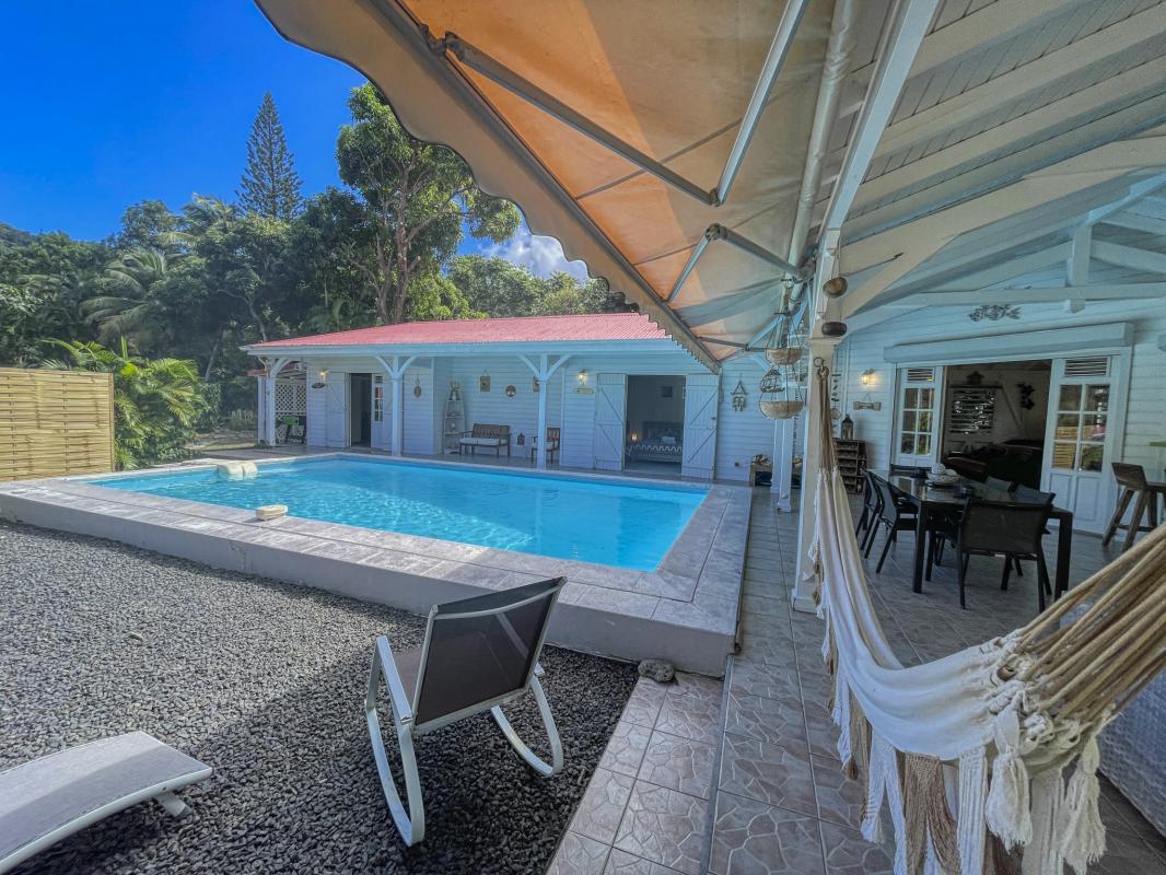 Location Villa 6 personnes Deshaies Guadeloupe-piscine