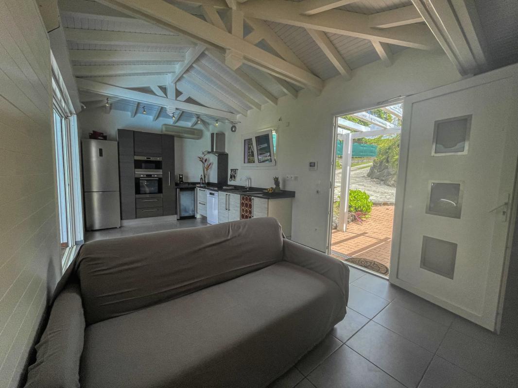 Location villa Guadeloupe Saint François - villa 1 chambre 2 adultes et 1 enfant - piscine et vue mer