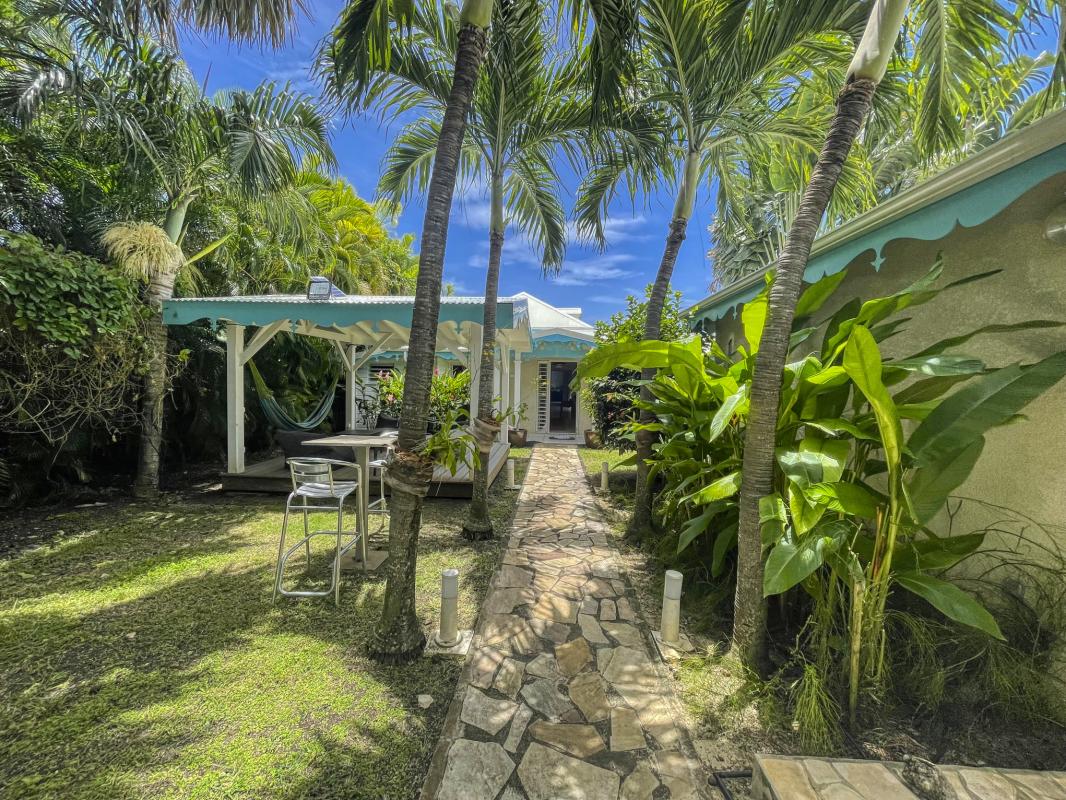 Location villa Saint François Guadeloupe_Entrée et carbet
